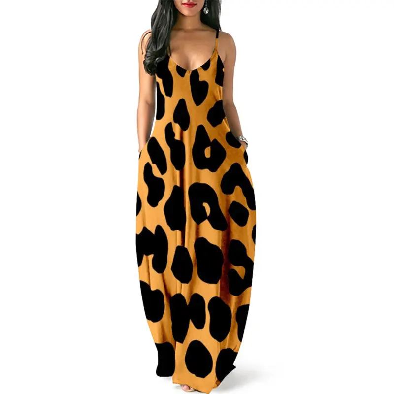 LeopardPrintElegantPartyDressesforWomen2023LongFormalPromNewWomensClothingSummer