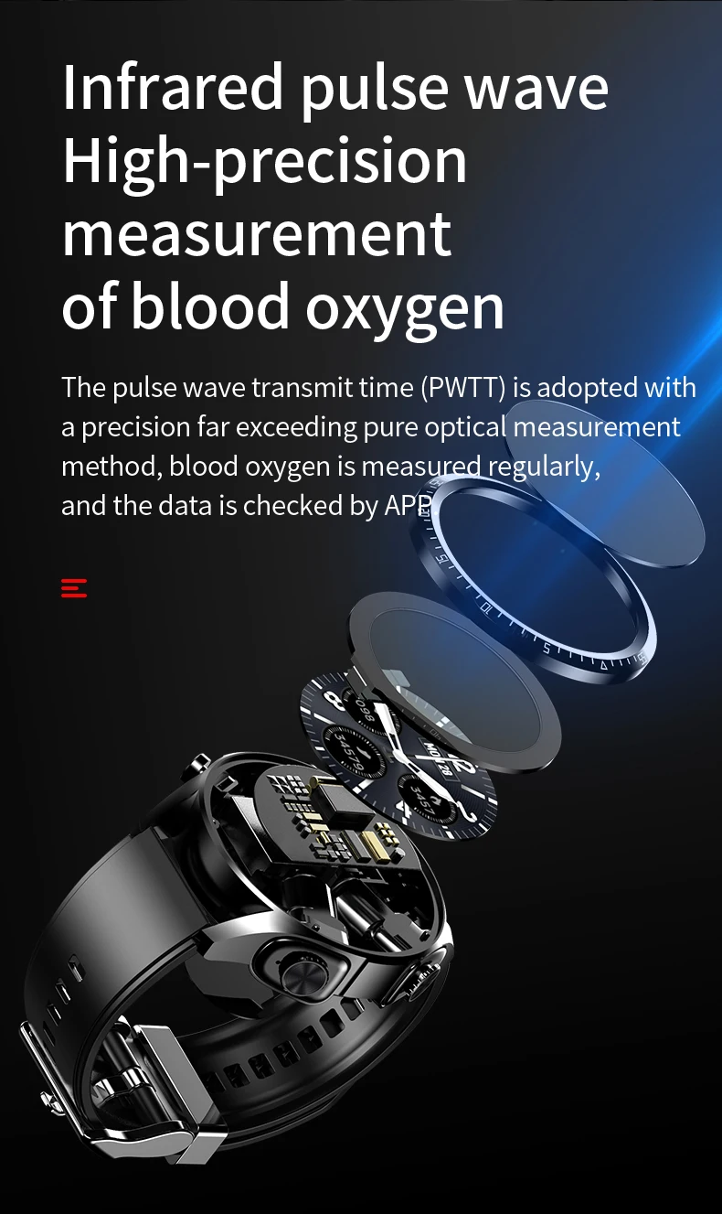 JM03 Smart Watch Men Smartwatch Tws 2 σε 1 HIFI Stereo Wireless Headset Combo Τηλεφωνική κλήση Bluetooth για Android IOS_voghion.com