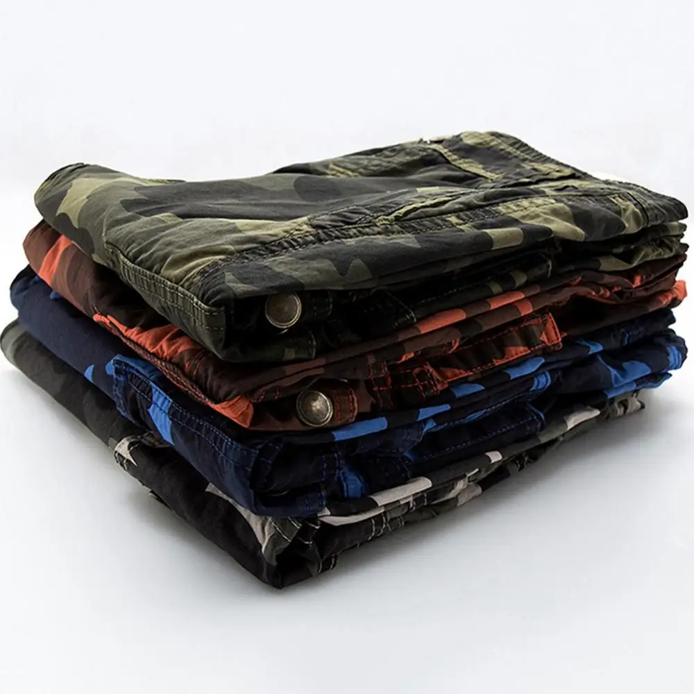 2020 Summer Casual Outdoor Men Camouflage Cargo Shorts Baggy Fifth Pants Trousers Fashion trousers man  clothing