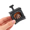 1Pcs 1:12 Dollhouse Miniature Simulation Illuminated Fireplace Model Furniture Accessories For Doll House Decor Kids Toys Gift 6
