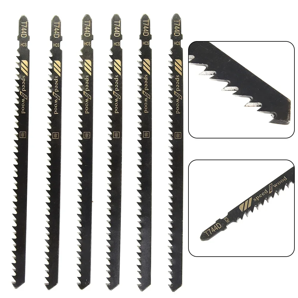 T744D Long 180mm Jigsaw Blades High Carbon Steel Blade For Wood Products Woodworking Blades Home 6pcs