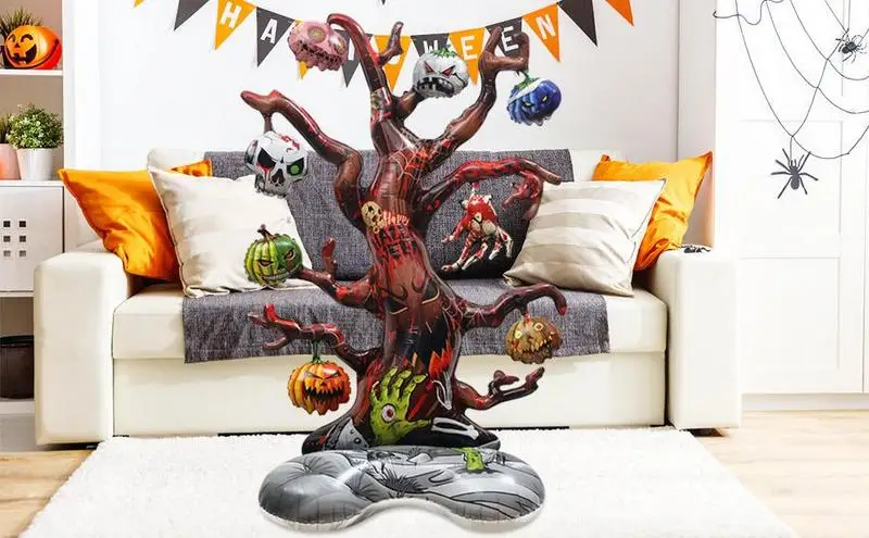 

Halloween Foil Balloons 4D Dead Wood Shape Giant Foil Pumpkin Ghost Balloon Colorful Ornaments Decoration Party Supplies