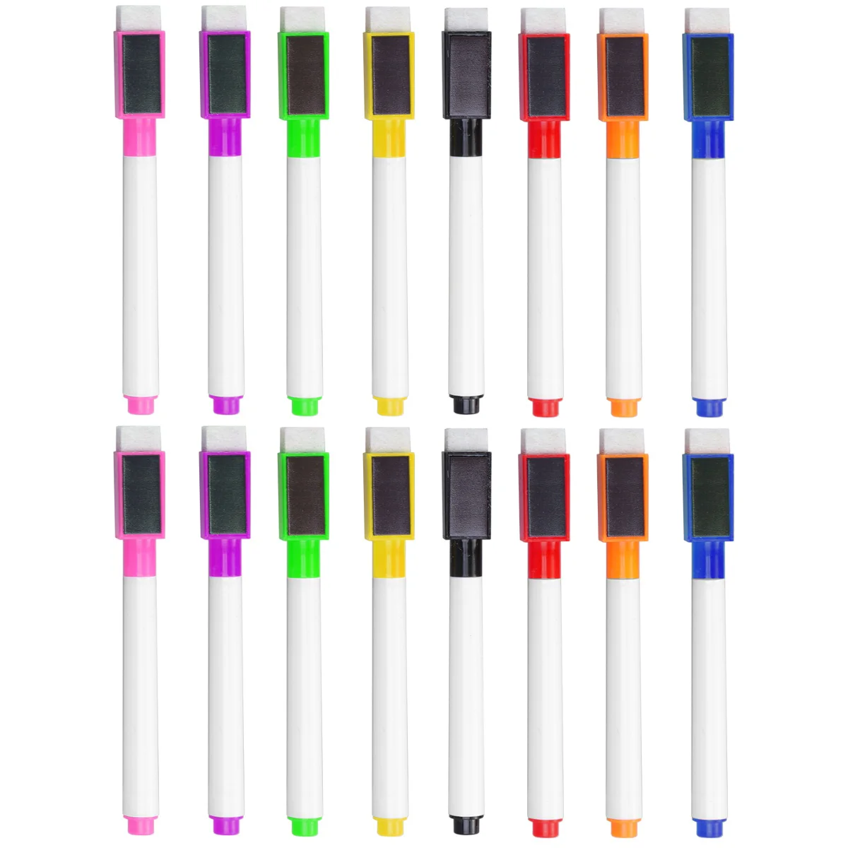 Whiteboard Pens with Eraser Colorful Markers for School Office