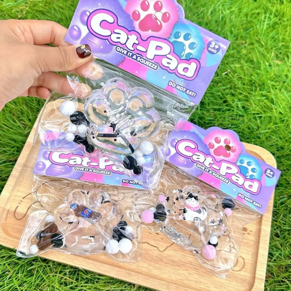 New Transparent Patch Cat Paw Decompression Toys Kawaii Cartoon Antistress Stress Relief Slow Rising Toys For Adult Kids Toys 5