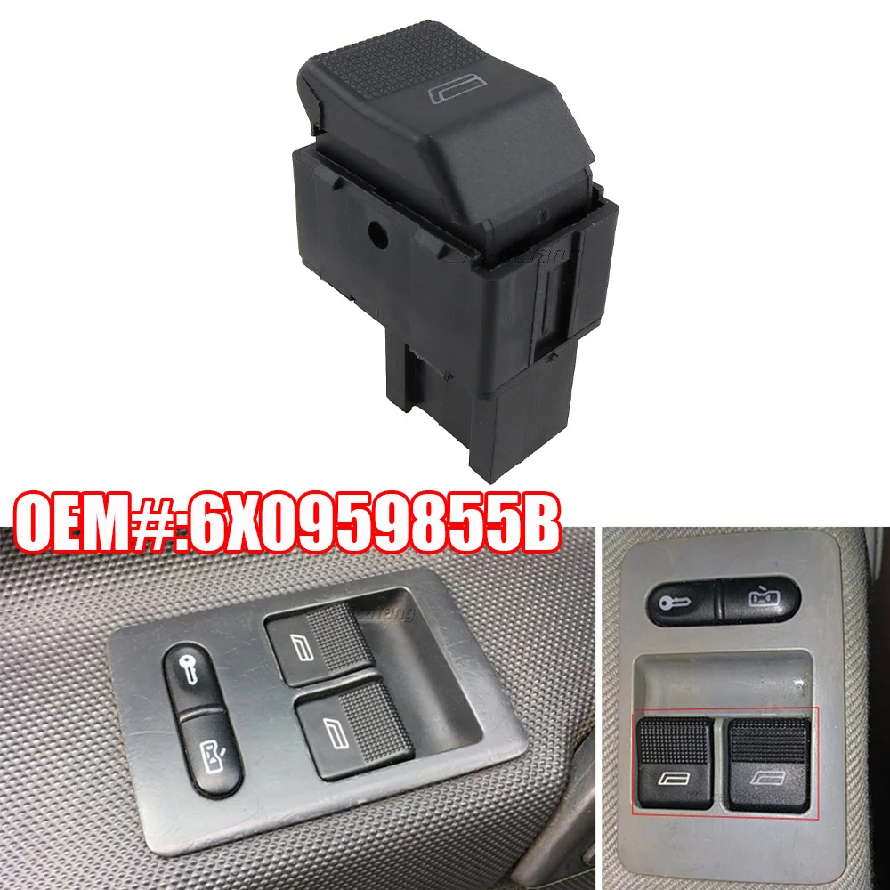 Muslimelectric Power Window Control Switch Pulsante Di Sollevamento Per Vw Polo Hatcback 6 N2 Lopo 6 X1 6 E1 Seat Ibiza Arosa Cordoba