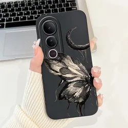 Luxury Bowknot Painted Soft Liquid Silicone Phone Case for Vivo V50 Lite 5G (TYhei2168)