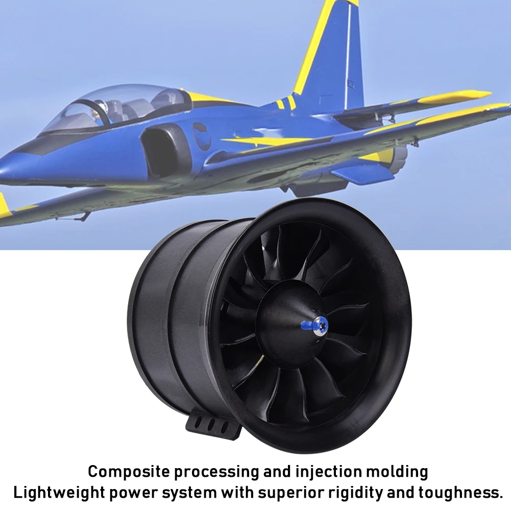 Hélice EDF 90mm 12 pales 6S 1450KV Moteur Ducted Fan pour RC Avion
