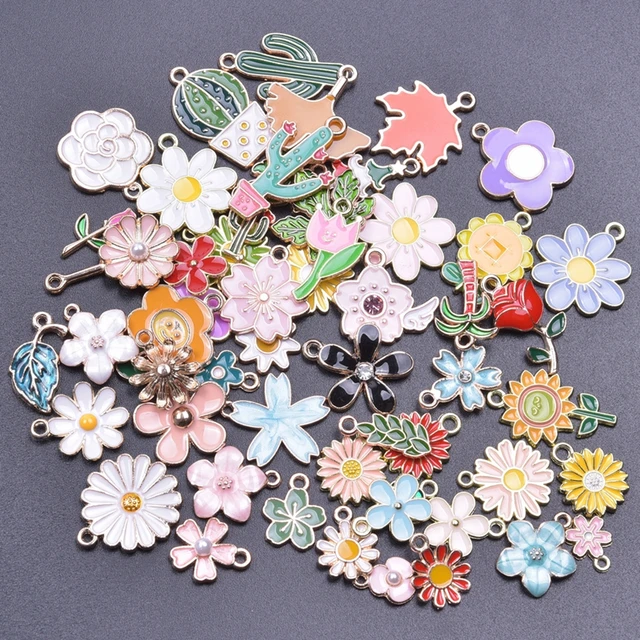8 Color Mix Fruit Animals Flowers Charms Diy  Accessories Making Resin  Earrings - Charms - Aliexpress