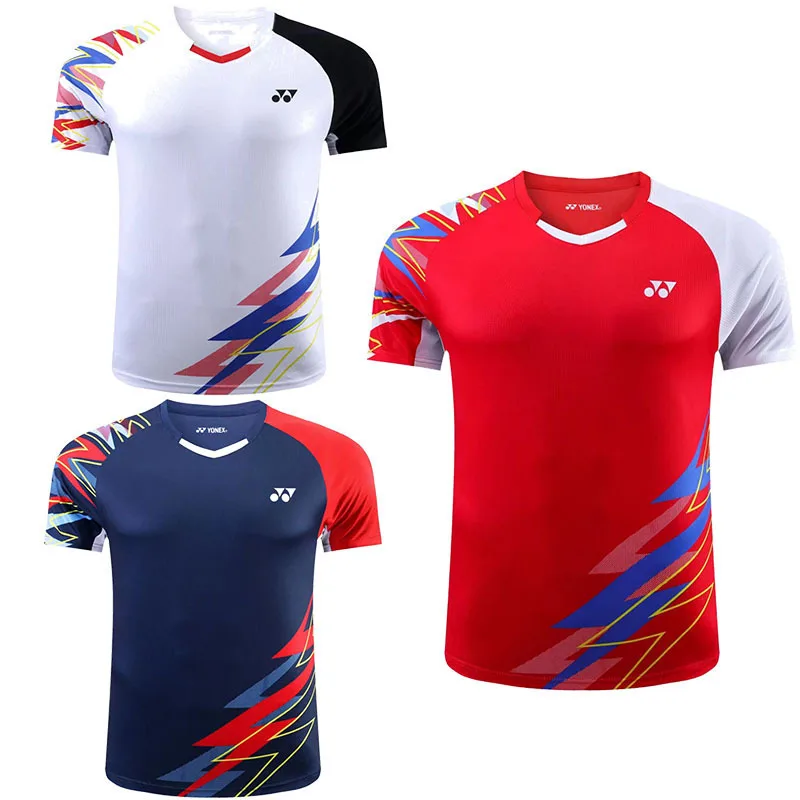 Vêtements de badminton respirants à manches courtes pour hommes et femmes, vêtements d'entraînement à séchage rapide, vêtements de compétition pour enfants, été