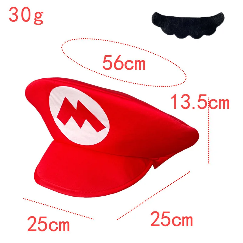 Super Mario Cosplay Hat & Gloves Set 2