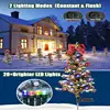 Solar Christmas Trees For Outside Multi-Color LED Yard Christmas Tree Christmas Pathway Lights Outdoor Christmas Tree 3