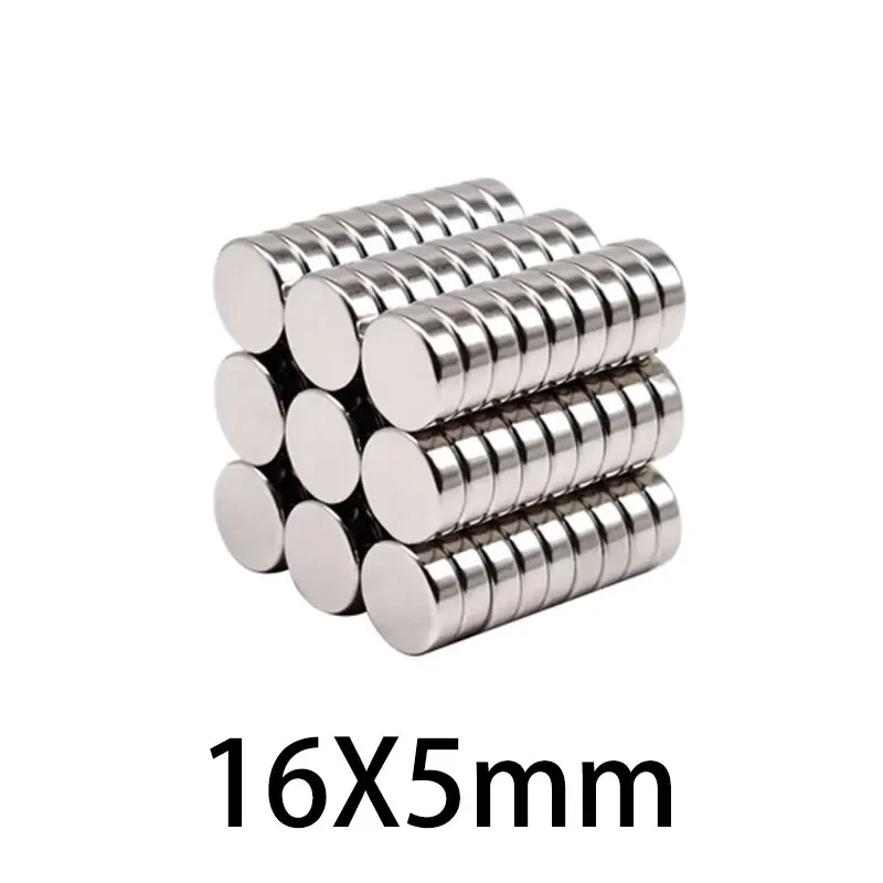 2/5/10/20/50 Pz 16X5Mm Magneti Al Neodimio Rotondi Forte Magnete Permanente Per Terre Rare 16Mm X 5Mm 16*5Mm Magnete Aimants