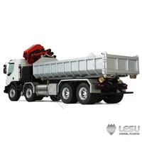 LESU 1/14 Roll-on/Roll-off Truck Model Metal Toy Truck Crane Full Unloading RTR Spray Paint 2