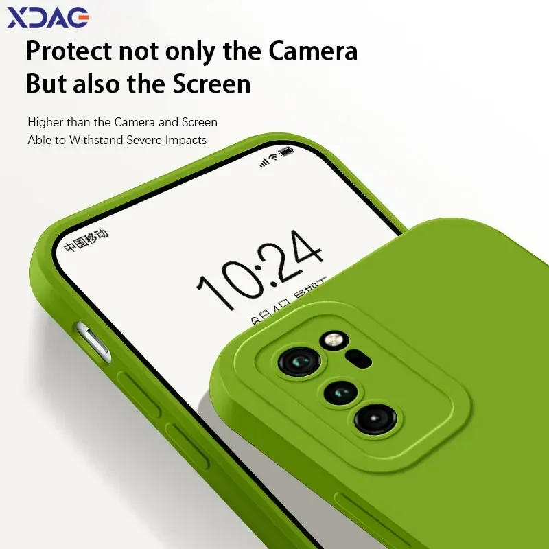 Premium Square Liquid Silicone Protective Phone Case – Soft Shockproof 360° Cover