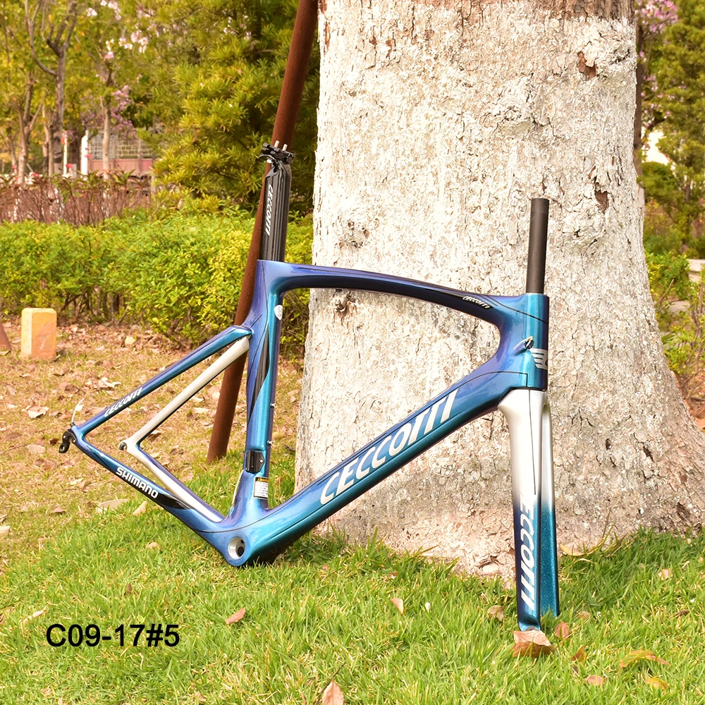 Carbon Road Bike Frame, Racing Cycling Frameset, Fork, Seatpost