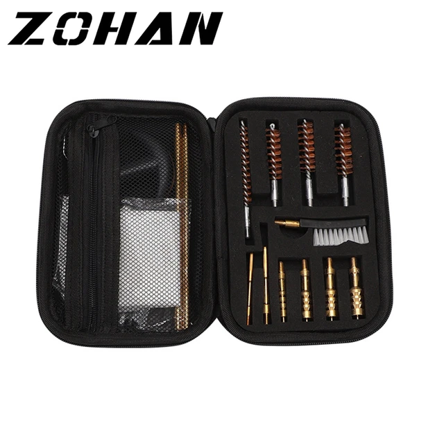 ZOHAN 16PCS Kit di pulizia della pistola universale spazzole per barili  strumenti adatti alla maggior parte