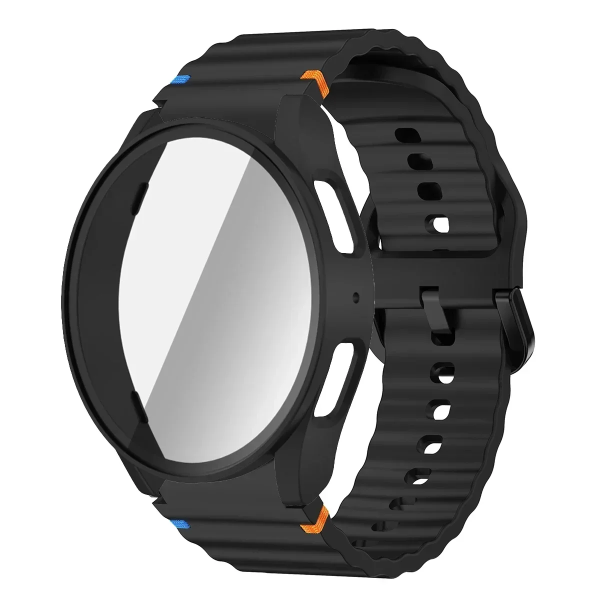 Enhanced Silicone Sport Band with Case and Screen Protector