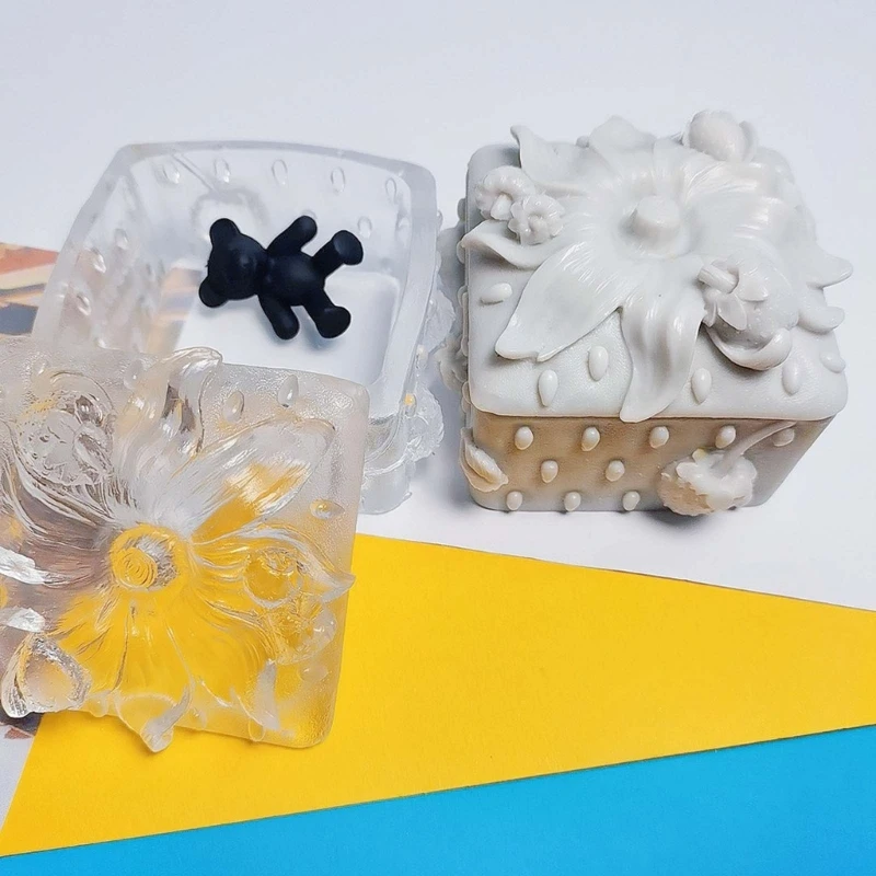 

Силиконовая банка, форма для смолы с крышкой, коробка для драгоценностей с клубникой, форма для подсвечника, форма для бутылки,
