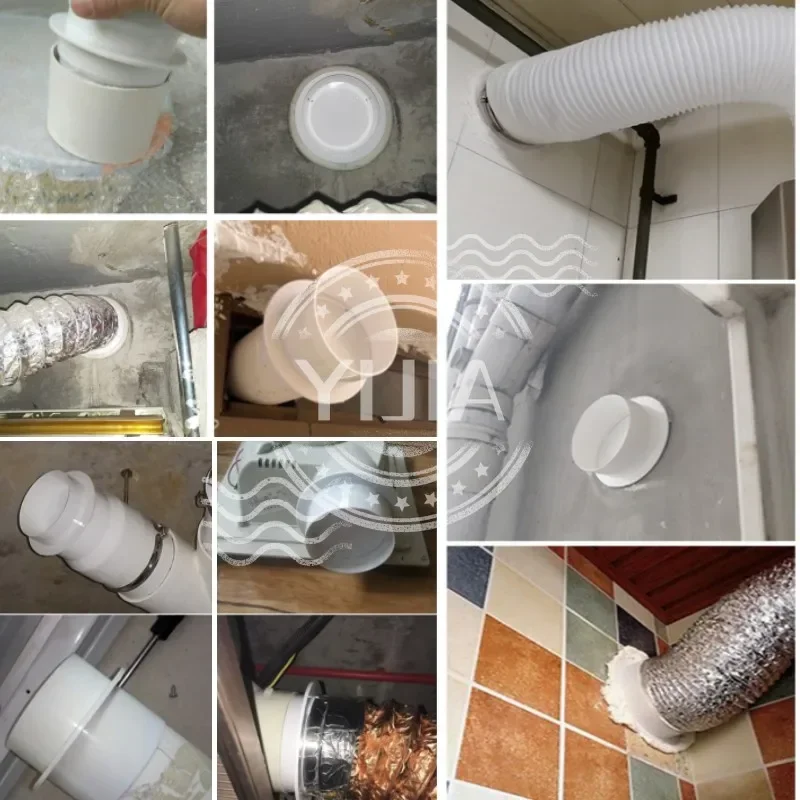 PVC Exhaust Fan Check Valve Draft Blocker Damper Ventilation Grill Draught Back Shutter for Inline Ducting Home Pipe Fittings ventilation fan,ventilation pipe valve,air vent damper