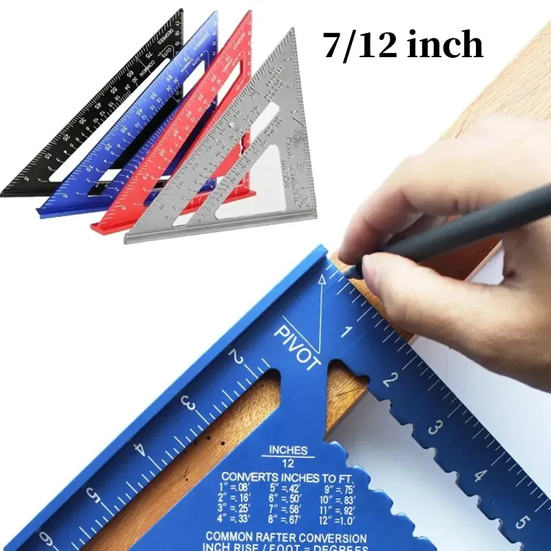 Règle De Positionnement Pour Bois - Outil De Traçage En Alliage Aluminium, Métrique, Précision 0,5 Mm