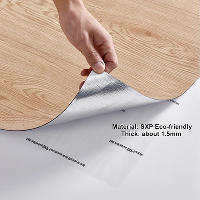 Autocollant de sol en Grain de bois épais de 40CM, ciment industriel, vinyle PVC, autocollant de carrelage auto-adhésif imperméable, décoration de maison 5