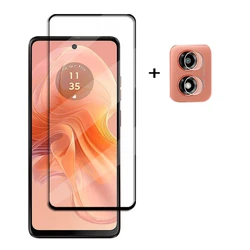 Premium Tempered Glass Screen Protector - Full Coverage & HD Clarity for MotoG Stylus2024 (1 Glass and 1 Lens)