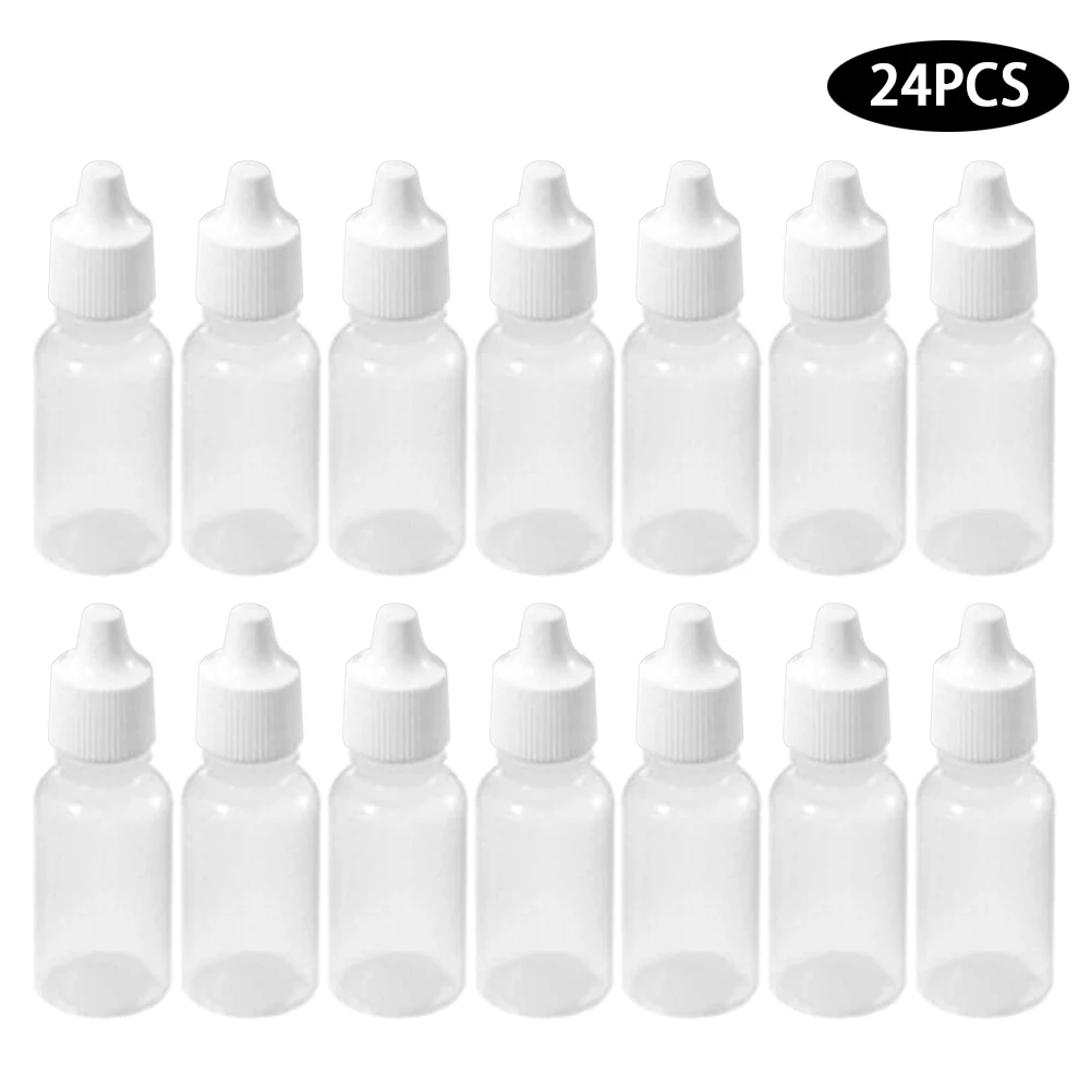 24pcs 15ml small empty bottles eye drops bottles essential oils liquid