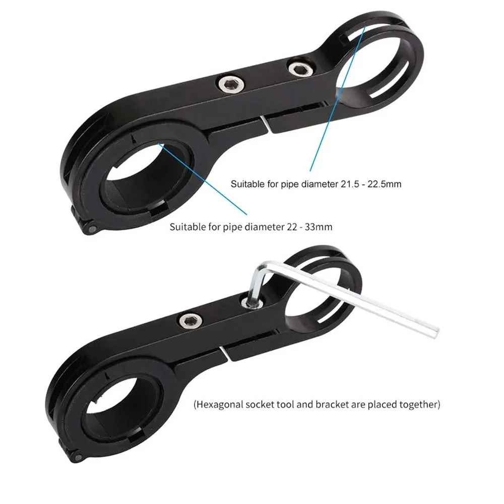 20cm Aluminum Alloy Bicycle Handlebar Extender Mountain Bike Front Light Bracket Rack Parts bicycle handlebar extender