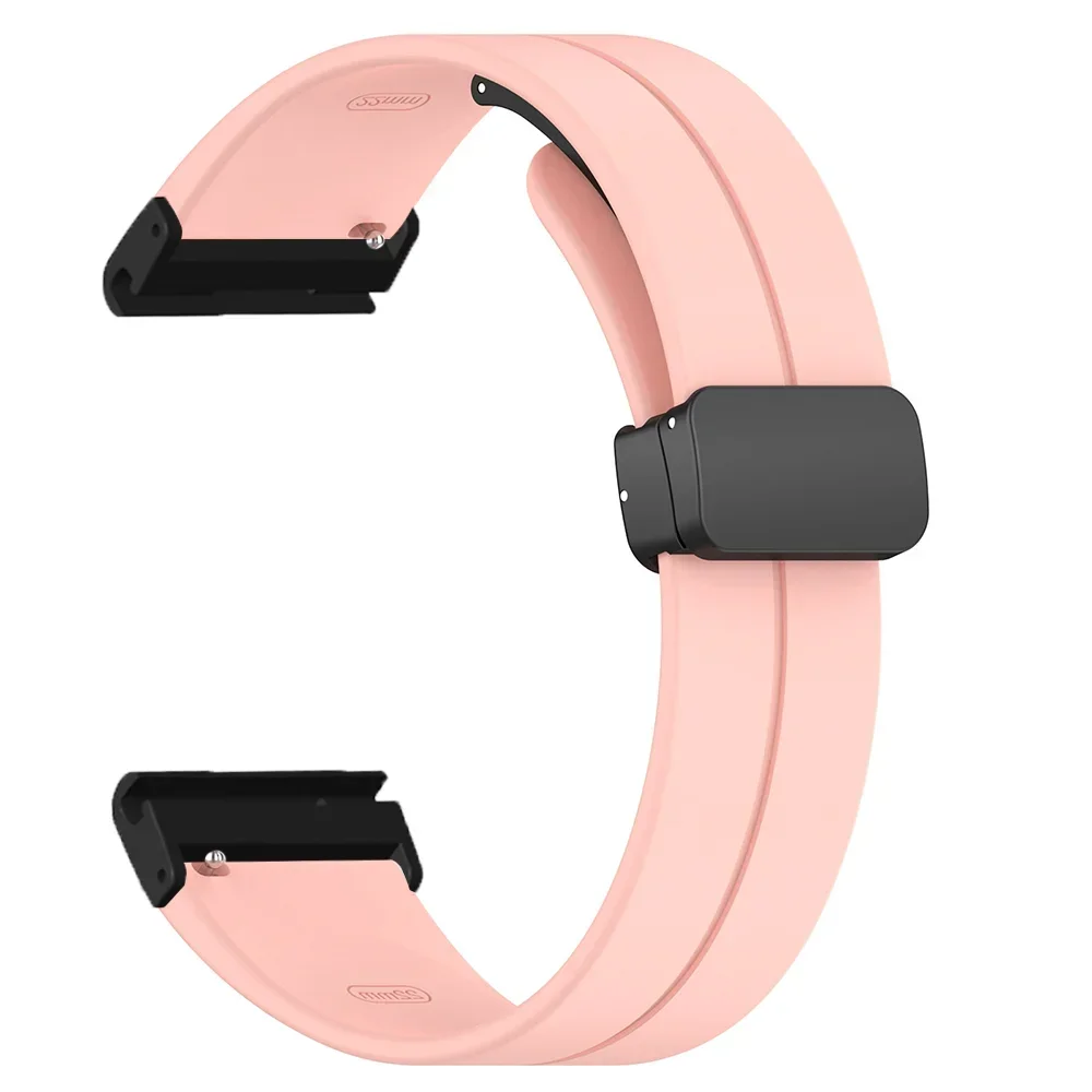 Magnetic Quick Release Silicone Bracelet with Folding Buckle