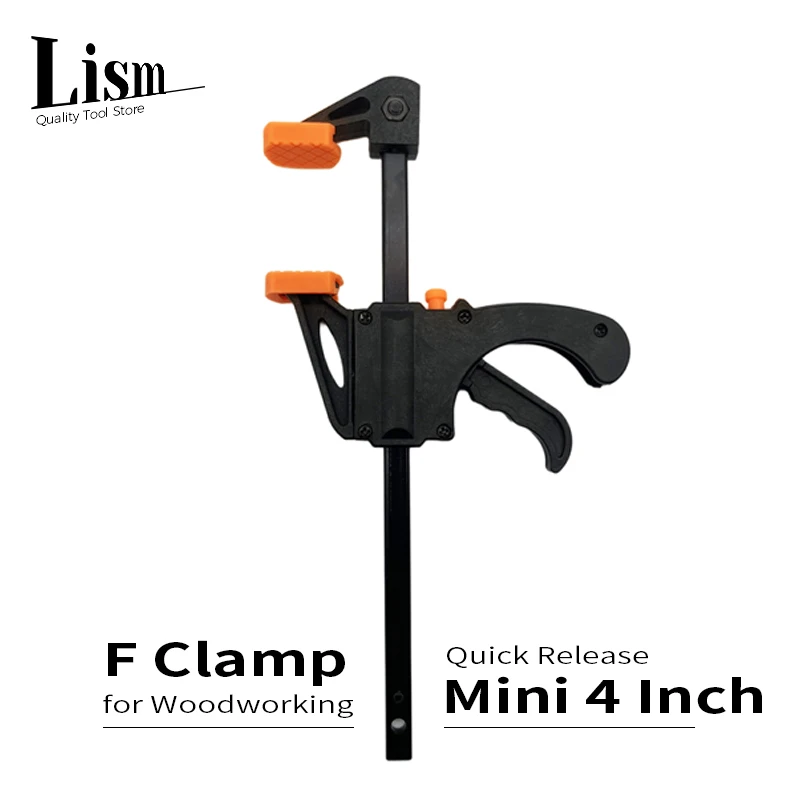 Mini Woodworking Work Bar F Clamp Clip Quick Release 4 Inch