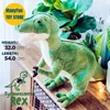 T-Rex High Fidelity Anime Cute Jurassic Plushie Dinosaur Plush Toys Lifelike Animals Simulation Stuffed Doll Kawai Toy Gifts Kid 1