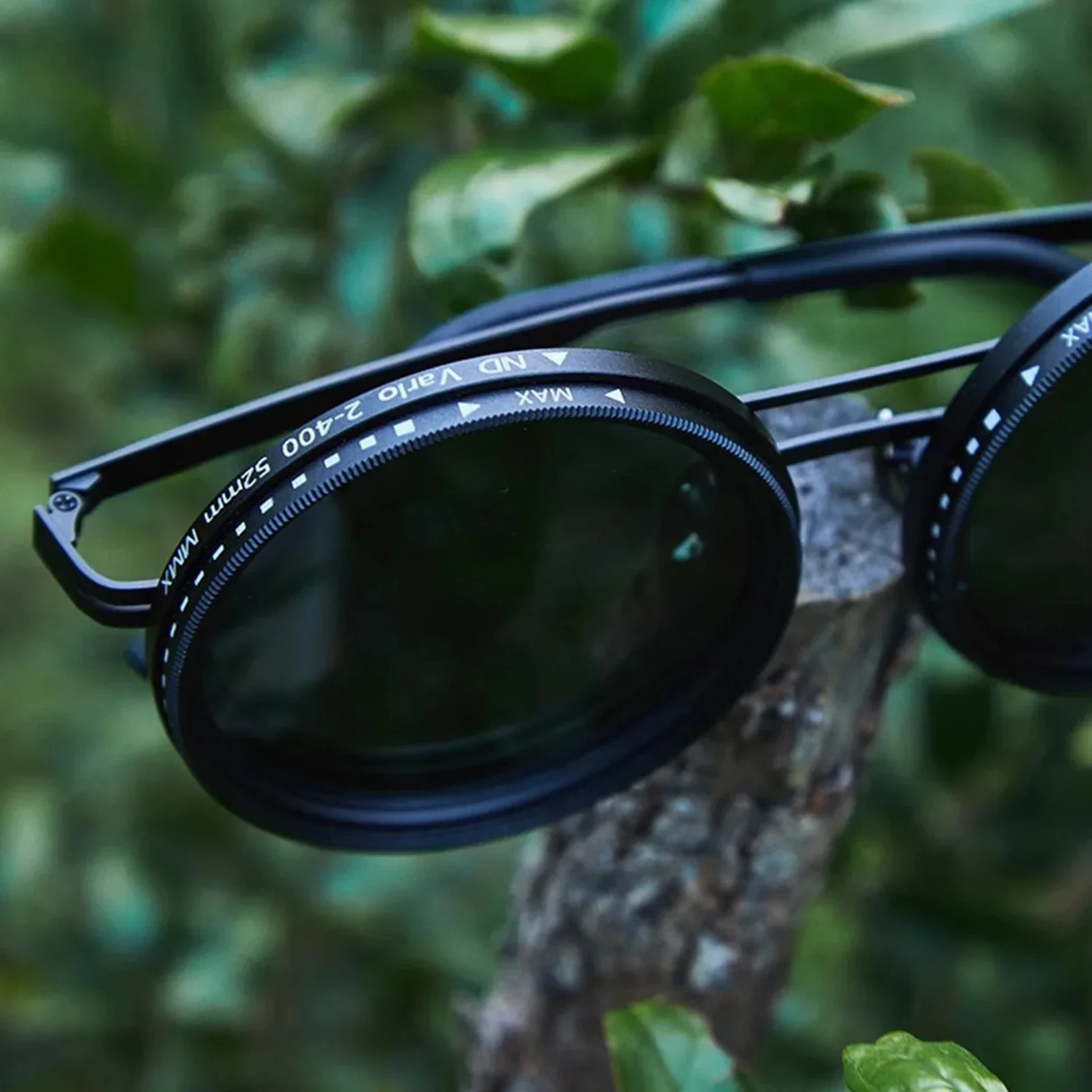 Adjustable 1-9 Sunglasses Fishing Rounded Polarized Glasses ND Filter Lenses Handcrafted Retro Unisex