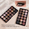 18-Color Eyeshadow Palette – Pearlescent, Matte, Fine Shimmer, Glitter, Earth Tones, Long-Lasting, High-Performance 5