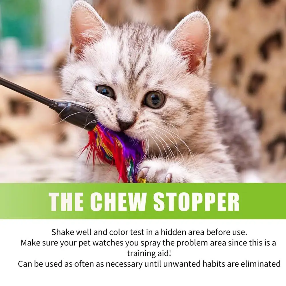 Chew Stopper Spray for Dogs to Stop Chewing Natural Ingredients No Chew Spray for Indoor Pet Training Aid Prevent Home Damage