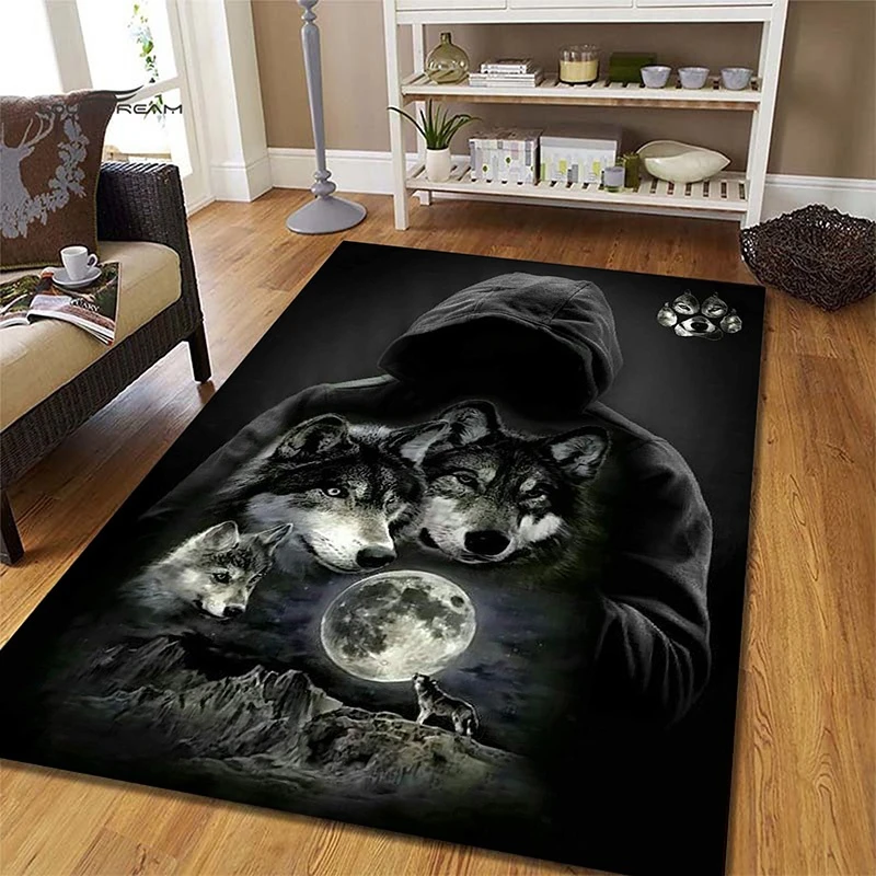 Wolf Room Decor Carpet Carpets Room Rug Wolf Wolf Carpet Home Decor Pattern Carpet