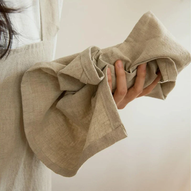 

Столовые Салфетки из смеси хлопка и льна, высококачественные для повседневного использования, предварительно сокращенные, с хорошей впитывающей способностью, 4 упаковки, TJ7630