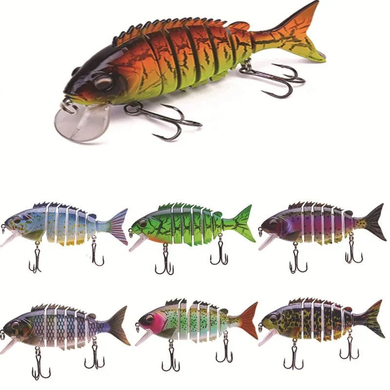 

Luya Hard Bait 10cm/19g Seven Section Fish Multi Section Fish Biomimetic Bait For Outdoor Fishing Bait