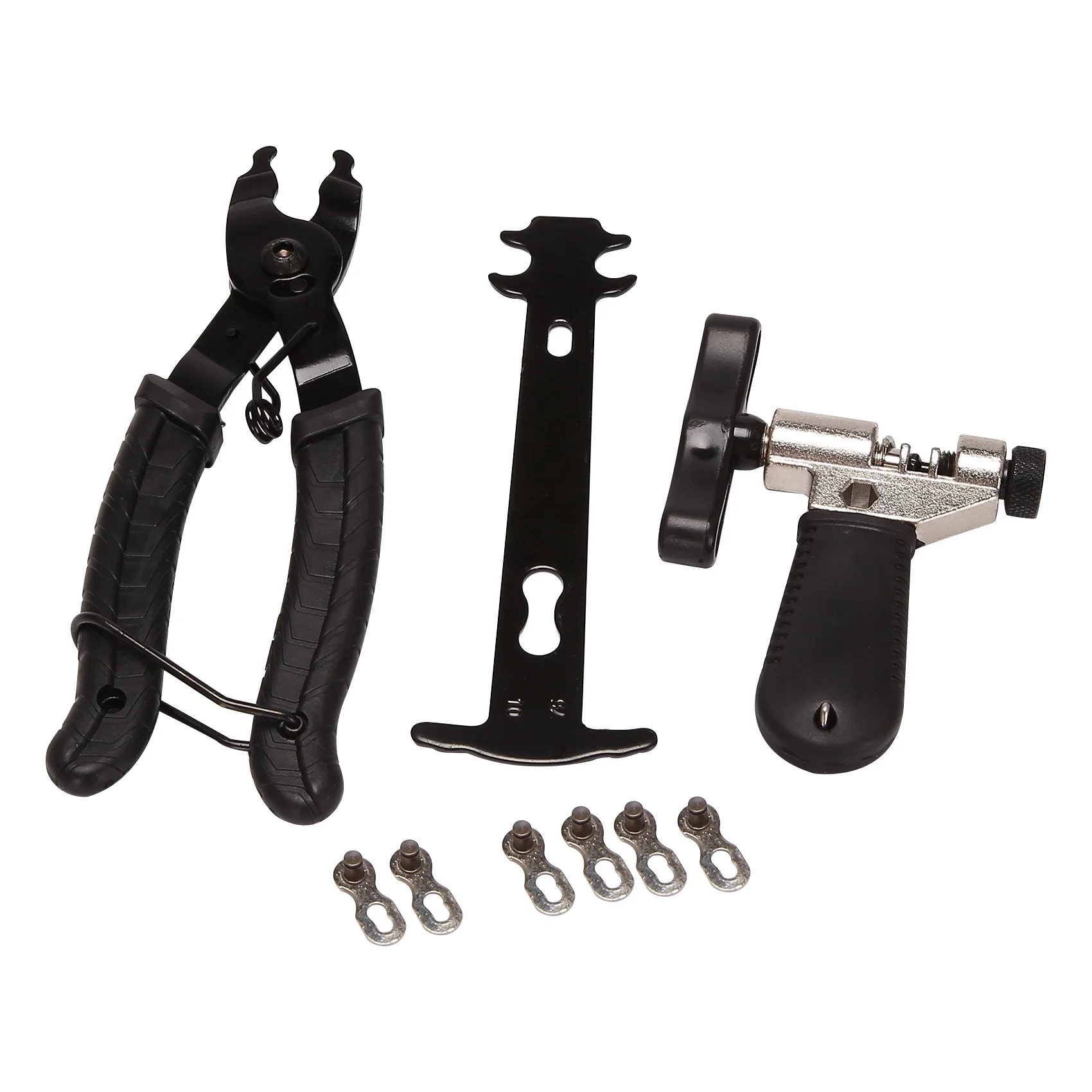

Bike Chain Repair Tool Kit, Bike Master Link Pliers Remover Chain Breaker Splitter Cutter & Chain Wear Indicator Checker