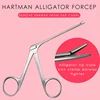 Medical Ear Wax Endoscope Earwax Cleaning Remover Tong Hartmann Micro Alligator Crocodile Forceps Nose Cleaner Clip TweezersTool 3