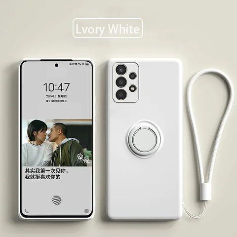 Square Silicon Phone Case For Samsung A23 4G On Cover Samsung Galaxy A23 a 23 SM-A235F Original Camera Protective Back Case