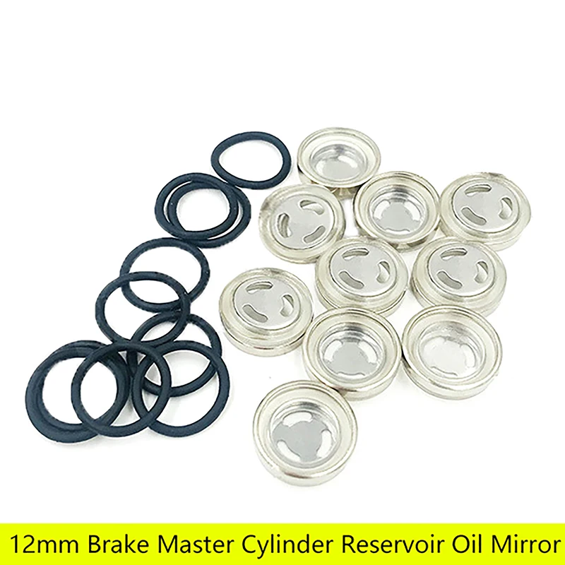 

1pcs 12mm Brake Master Cylinder Reservoir Sight Glass Motorcycle Dirt Gasket Clutch Brake Upper Pump Rear Brake Pump Oil Mirror