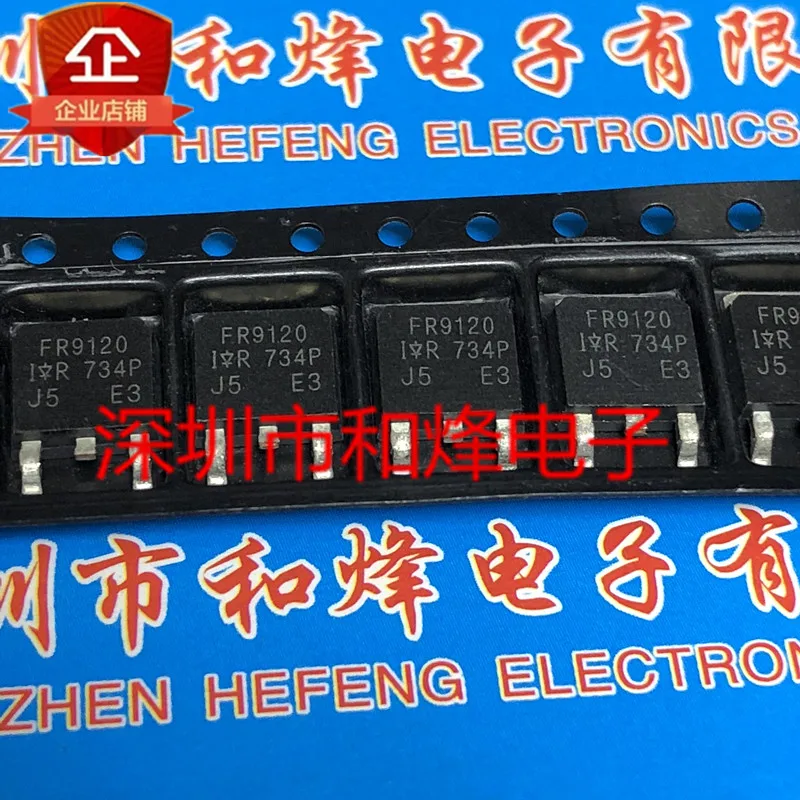 

5 шт. FR9120 IRFR9120 TO-252 100V 6.6A