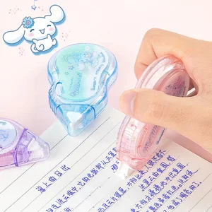 Sanrios Cinnamoroll Kuromi Mymelody Cartoon Correction Tape kawaii Anime Roller Big Capacity Correct Belt Stationery Supplies