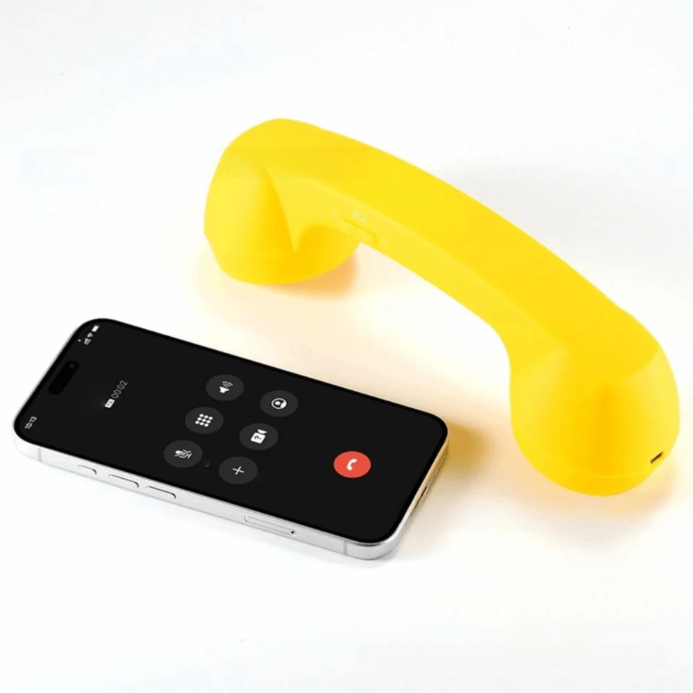 Wireless Telephone-Style Handheld Receiver with Microphone - Black