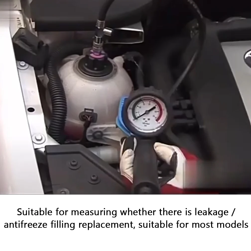 Water Tank Leak Detection Detector Tool Radiator Pressure Tester Vacuum Type Cooling System Test Car water tank pressure gauge 5