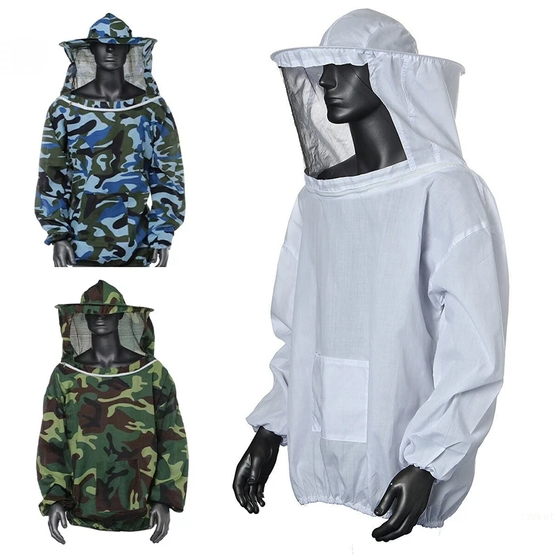 Beekeeping Clothing Half Jacket Beekeeping Suit Anti-sting Breathable Hooded Hat Protective Beekeeper Special Tools