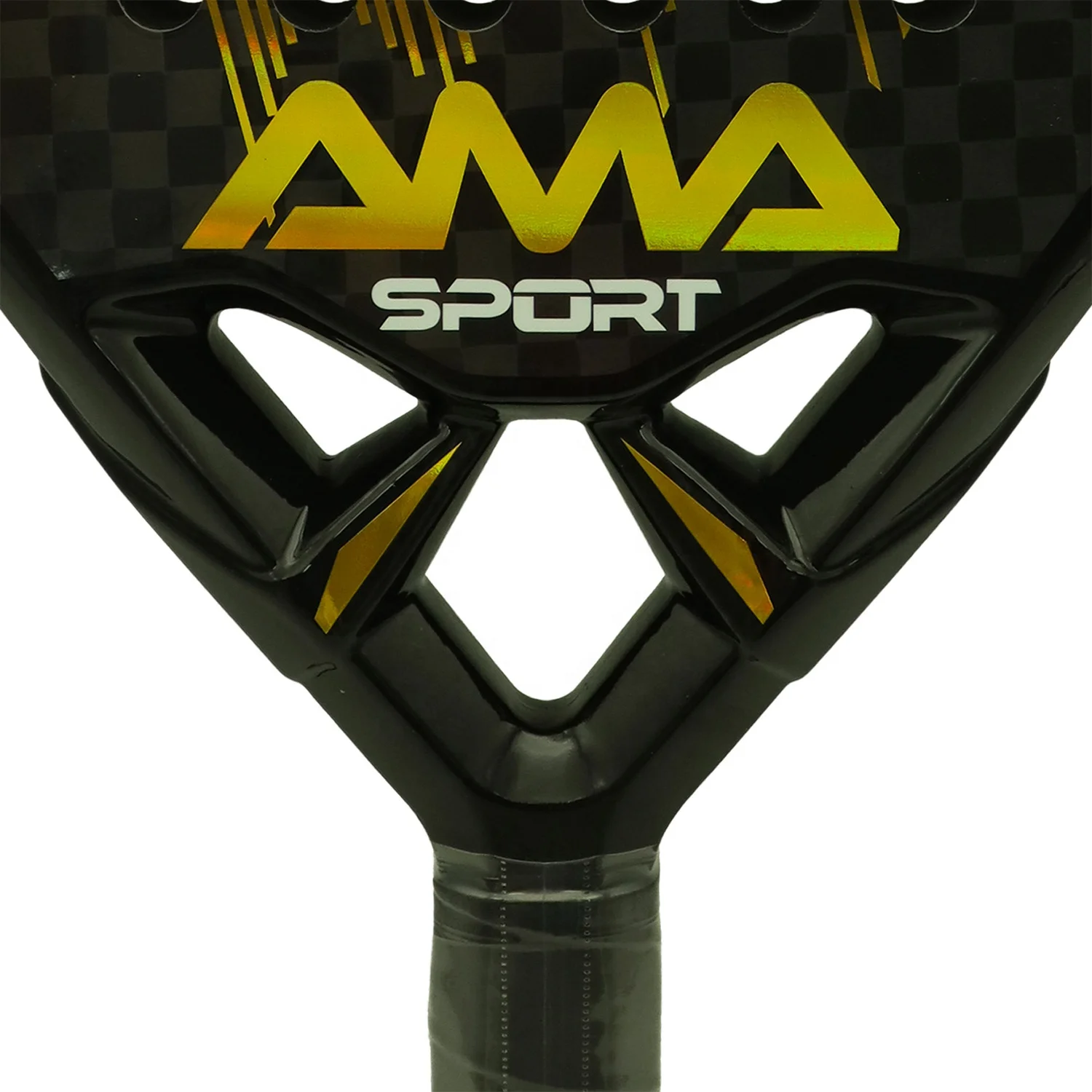 AMA SPORT Padel Racket Top Ranked Quality Diamond Shape High Balance Tennis Racquet 12K Carbon Fiber Professional Palas De Padel
