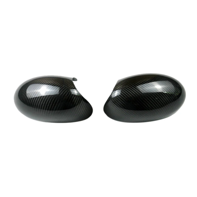 

1 Pair Rearview Mirror Cover Carbon Fiber Side Rear View Mirror Cover Caps for MINI Cooper R50 R52 R53