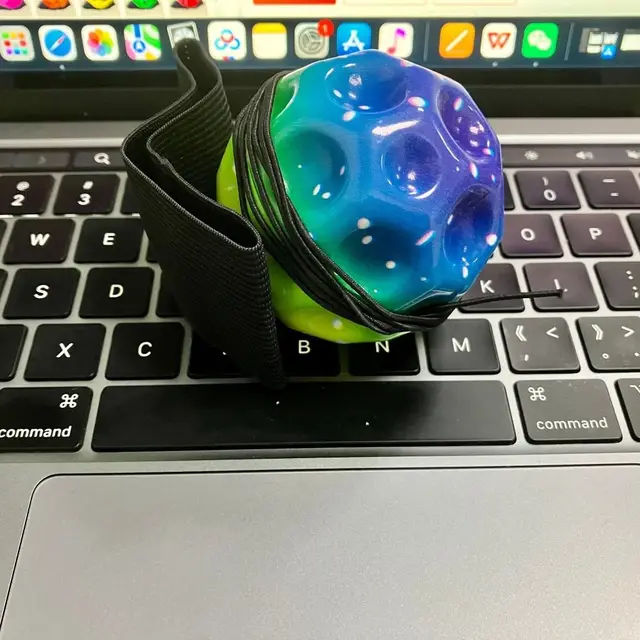 Jump Ball High Bouncing Ball Hand Ball Game Leisure Wrist Return Rubber Ball Exercise Fun Wrist Elastic Ball Kids Toy 5