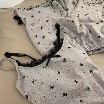 بدلة صيفية نسائية طقم بيجامات نسائي طقم بناطيل ملابس نوم بيجامة شورت نسائي ملابس منزلية ملابس داخلية لصالة النوم 3